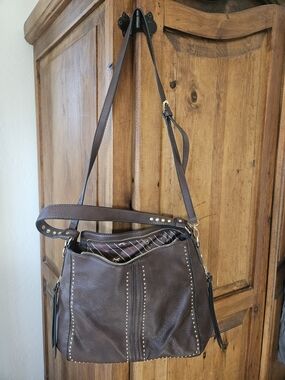 Montana West NEW Brown Studded Crossbody Bag